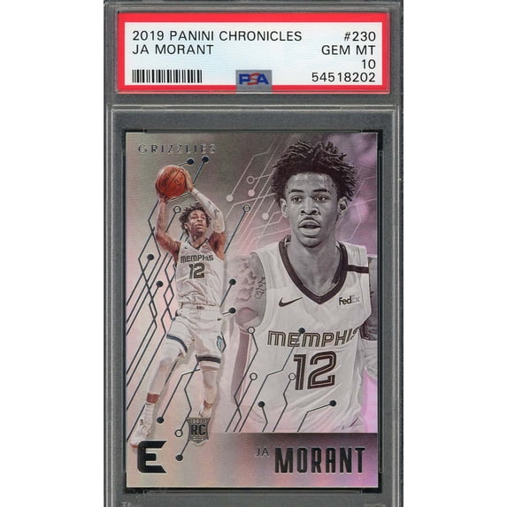 Ja Morant 2019 Panini Chronicles Basketball Rookie Card RC #230 Graded PSA 10