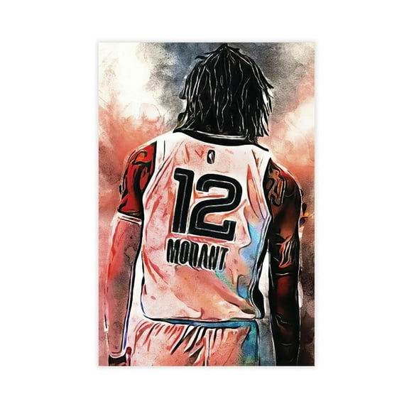 Ja Morant 5 Canvas Poster Wall Art Decor Print Picture Paintings for Living Room Bedroom Decoration