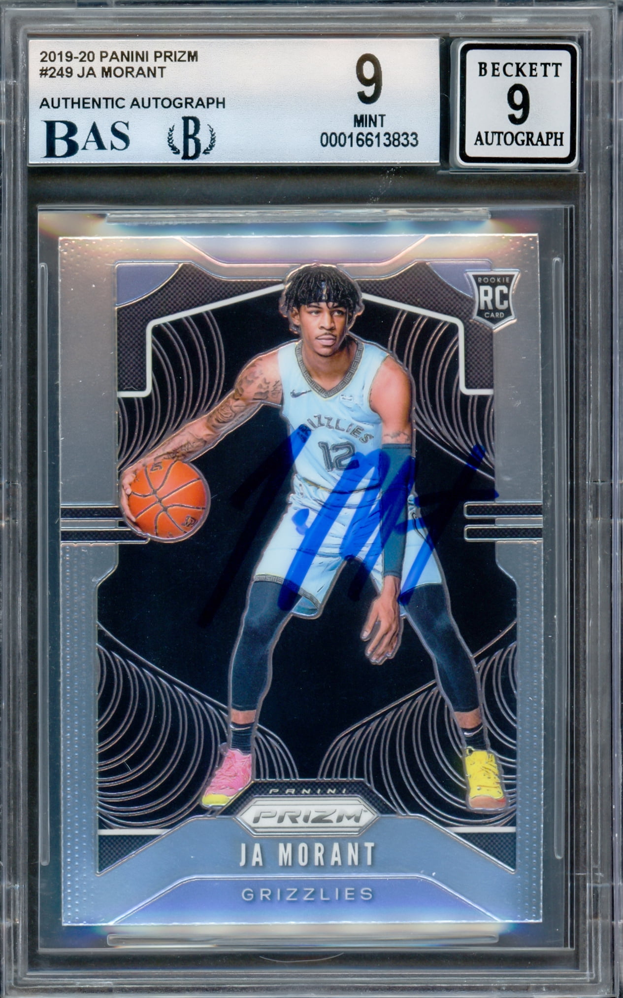 nba カード prizm ジャモラント RC 直筆サイン auto Ja Morant Prizm