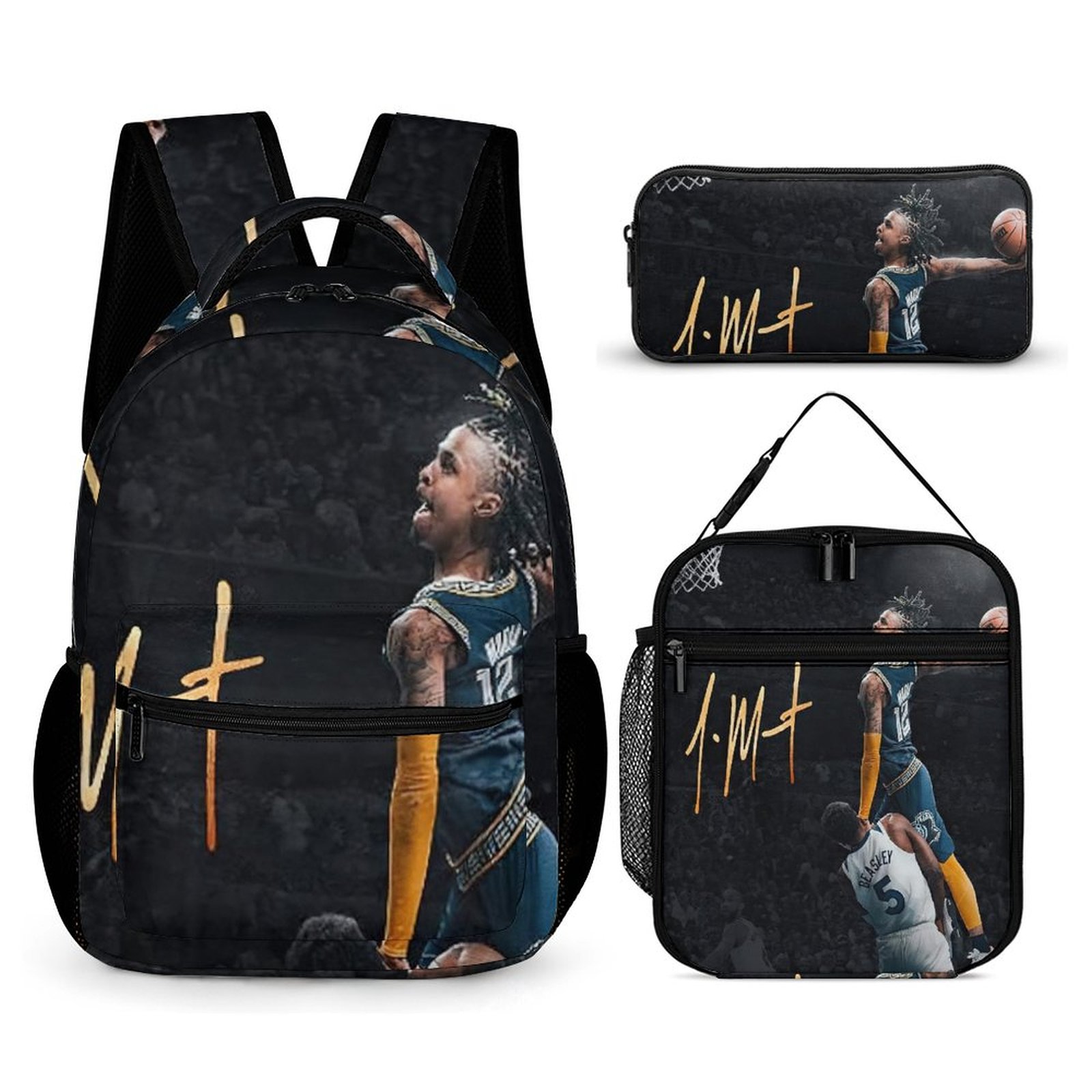Dazzling Gold Basketball Player #30 Backpack, Large Capacity Sports Fan Bookbag For Men & Women, School, Travel, Gym - View #10