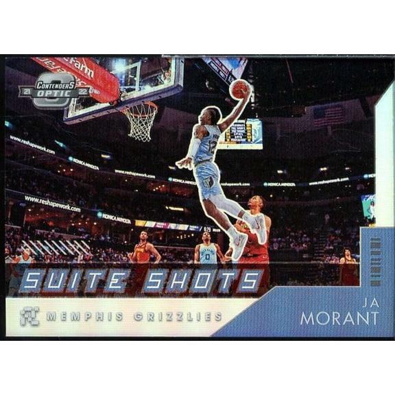 Ja Morant Card 2021-22 Panini Contenders Optic Suite Shots Red Cracked Ice #3
