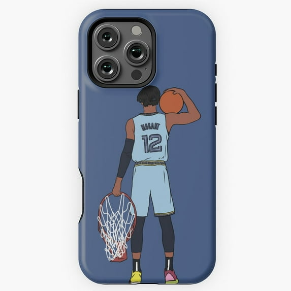 Ja Morant Dunk The Rim Phone Case for iPhone 16 15 14 13 12 L1 Pro Max M891182