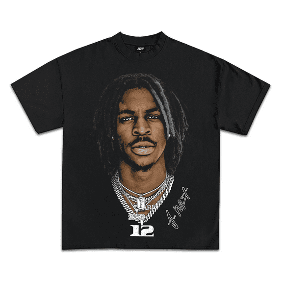 Ja Morant Icy Exclusive Graphic T Shirt Tee Unisex, Color: Black, Size: L