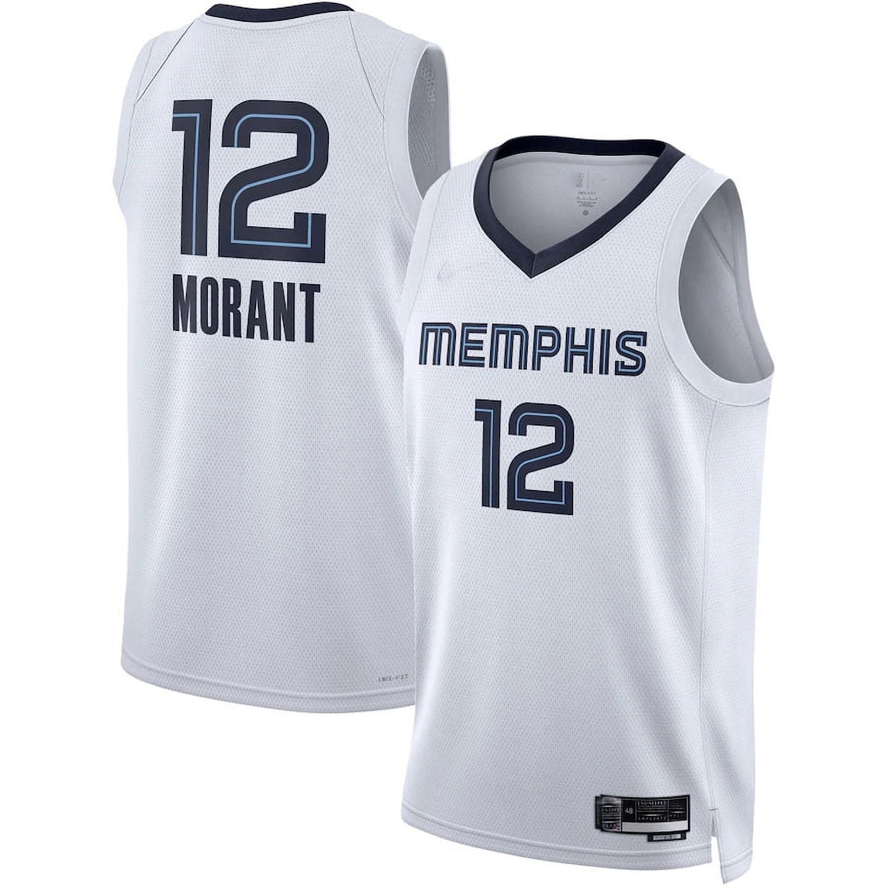 Ja Morant Memphis White Navy Black Blue Association Icon Statement City