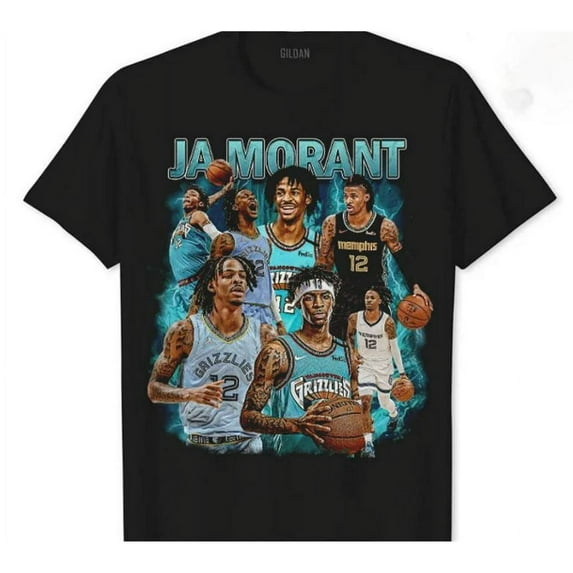 Ja Morant Vintage T-Shirt, Ja Morant 90s 80s Bootleg Shirt, For Fan,Black color,size L