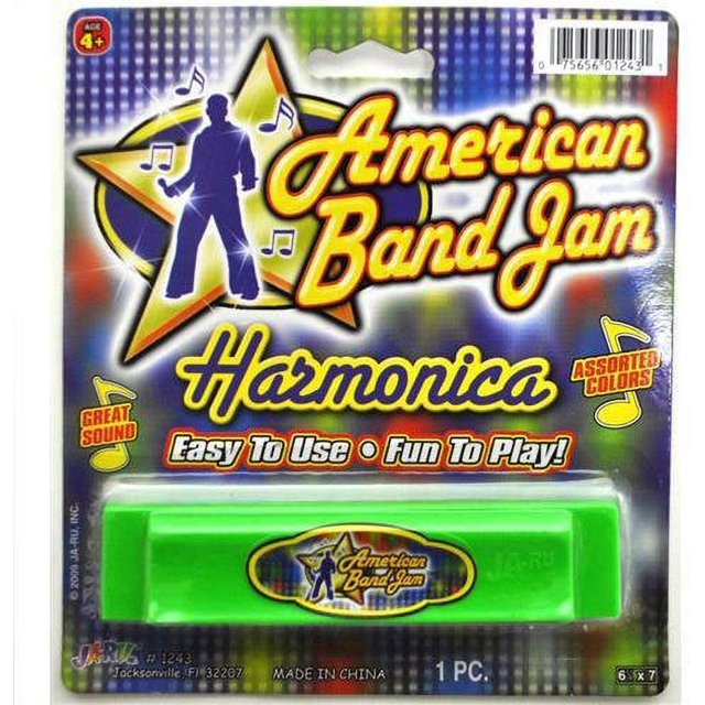 JaRu American Band Jam Harmonica (Pack of 3)