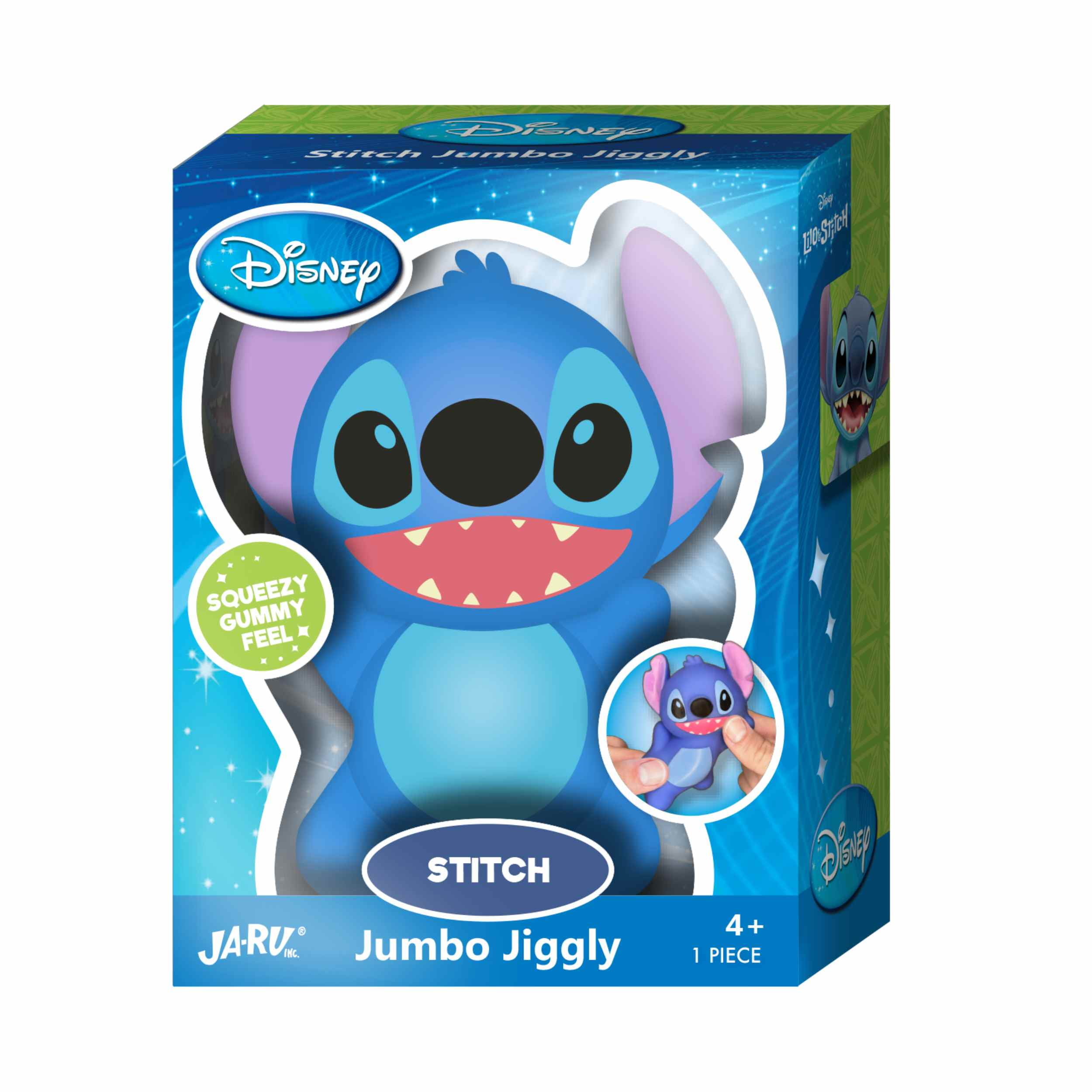 Ja-Ru Disney Stitch Jumbo Jiggly Characters Novelty Toy Child 4+ TPR