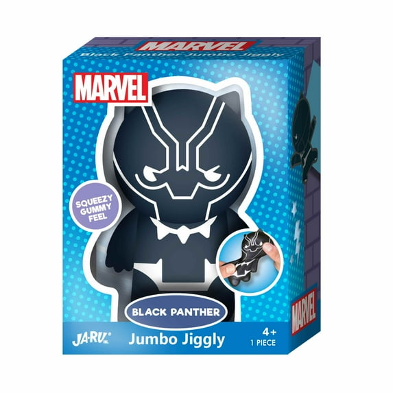 Ja Ru Marvel Black Panther Jumbo Jiggly Novelty Toy Child 4  TPR