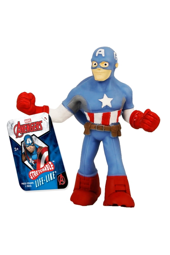 Marvel Life-like Realistic Captain America Stretchy Character Action Figure(Selections May Vary)