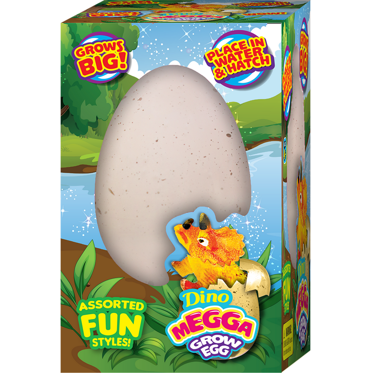 Ja-Ru Mega Grow Dinosaur Egg (Styles Will Vary), Educational Toys