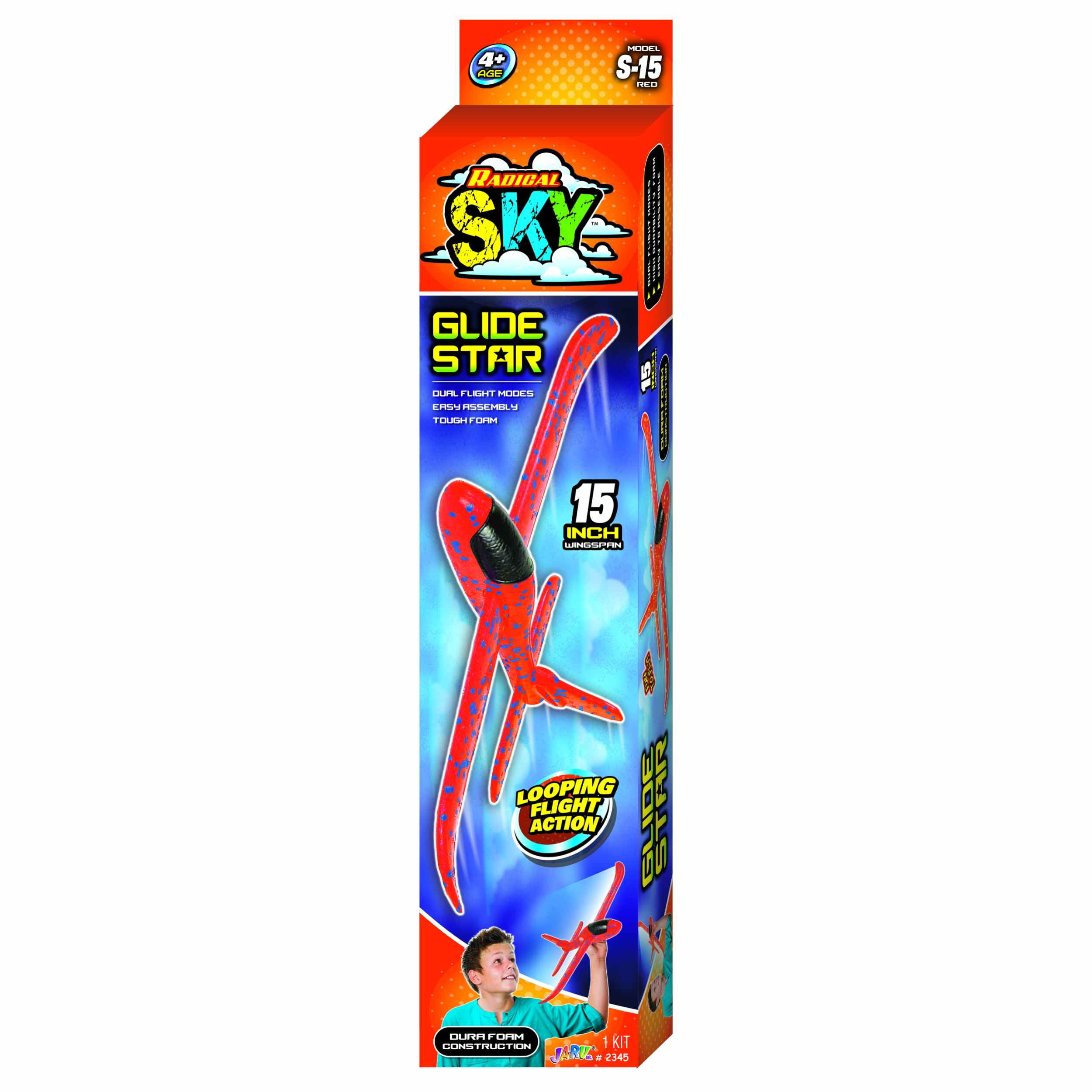 Ja-Ru Radical Sky Glide Star Foam Glider Novelty Toy, Random Color