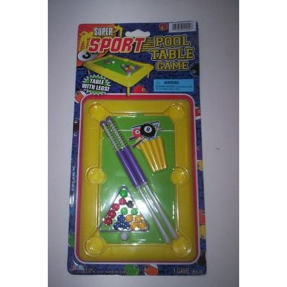 Ja-Ru Super Sport Mini Pool Table Game with Table Legs