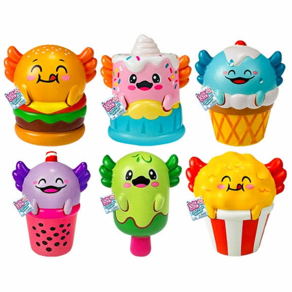 Ja-Ru Ugly Cute Jumbo Foam Axolotl Friend 1 Piece Novelty Toy