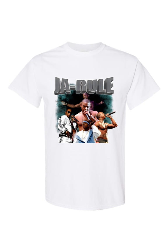 Ja Rule T-Shirt Vintage Rap Icon Graphic for Music Collectors, for men & women, up to size 5XL