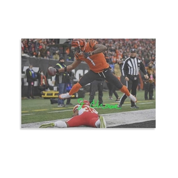 Ja'marr Chase Canvas Posters Picture Print Canvas Poster Wall Paint Art Posters Decor Modern Home Artworks Gift 08x12inch(20x30cm)