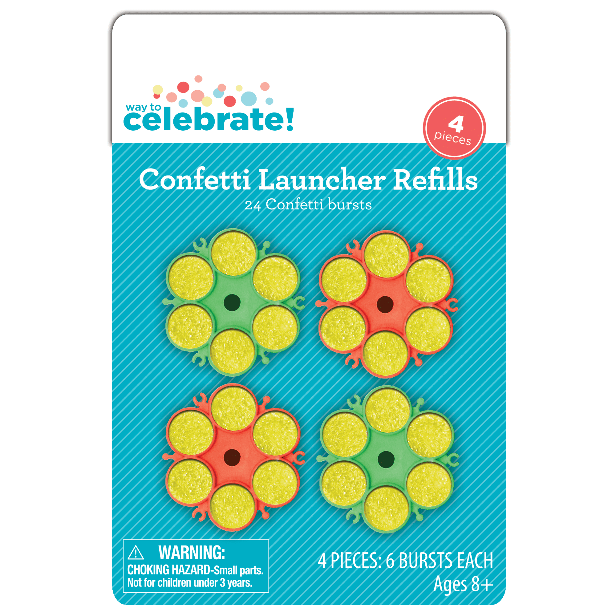 Jaru Confetti Launcher Refills 4 Pack