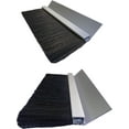 JaCor HeavyDuty Nylon Brush Seals for Doors Black Aluminum 8ft Long, Economical & Durable