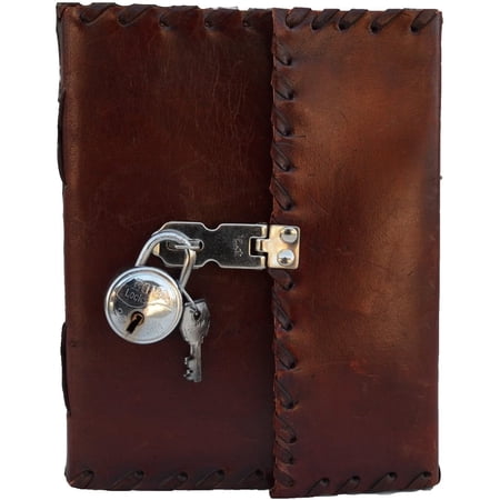 Jaald 10" Leather Journal Blank Notebook Sketchbook Diary Book of Shadows