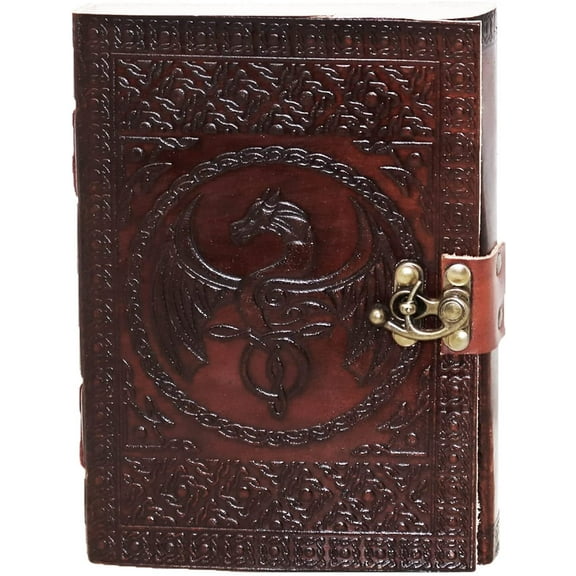 Jaald 18 cm Dragon Book of Shadows Leather Diary Journal Sketchbook