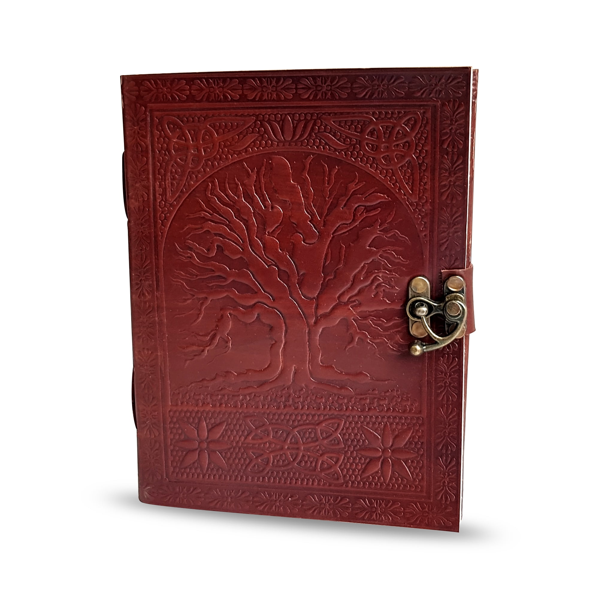 Jaald Large Tree of Life Leather Journal Refillable Blank Notebook Travel Diary Daily Planner Writing Notepad Guestbook Gift for Artists