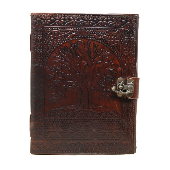 Jaald A5 Tree of Life Leather Journal Refillable Blank Notebook Travel Diary Daily Planner Writing Notepad Guestbook Gift for Artists