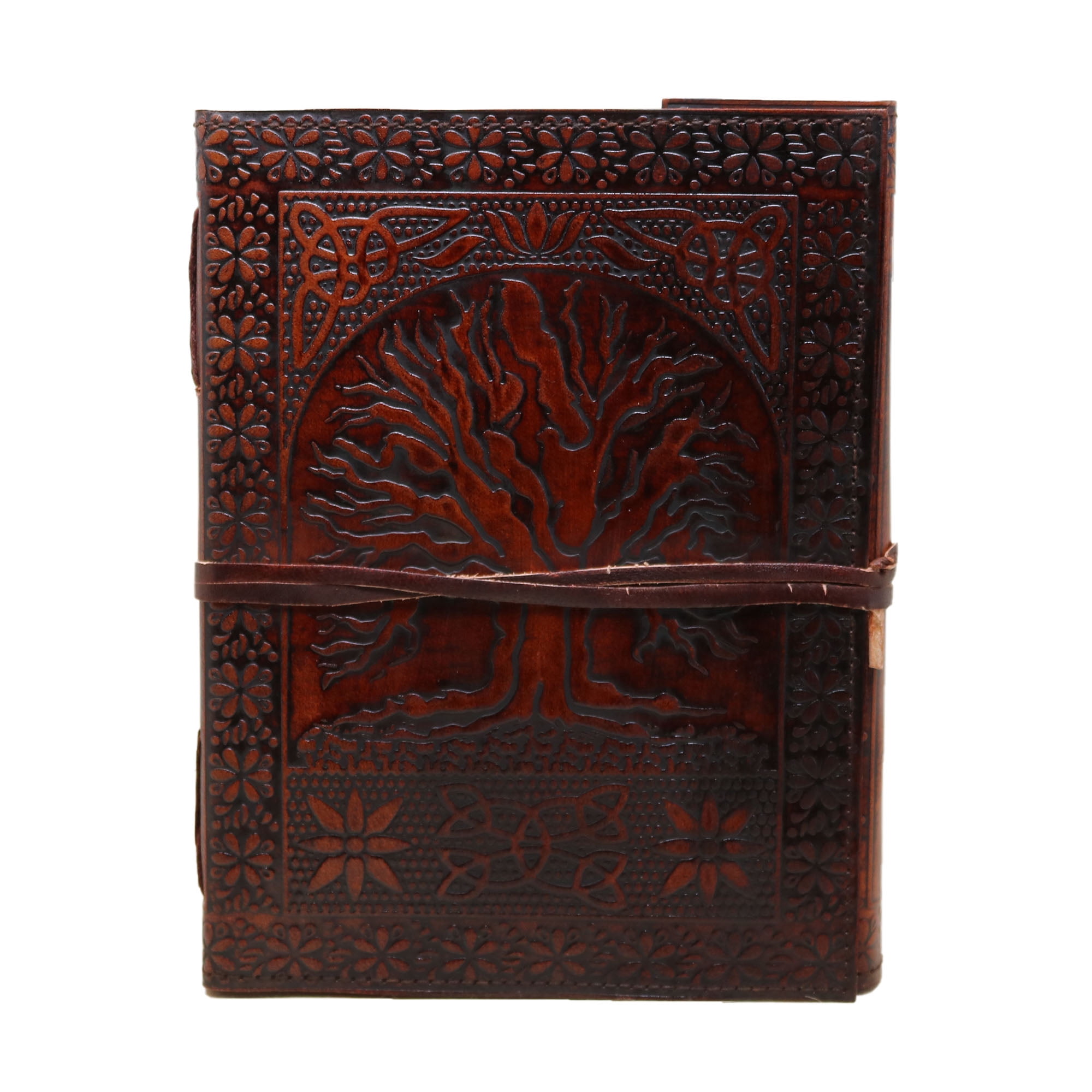 Jaald Leather Journal Tree of Life Blank Notebook Travel Diary Sketchbook Christmas Gifts for Artists Handmade Writing Pad Book of Shadows