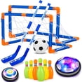 thumbnail image 1 of Jaawind 3 in 1 Hover Soccer Ball Hockey Bowling Toys Set for Kids Indoor/Outdoor Sports Games Toys for 3 4 5 6 7 8 Years Old Boys Girls Birthday Gifts, 1 of 9