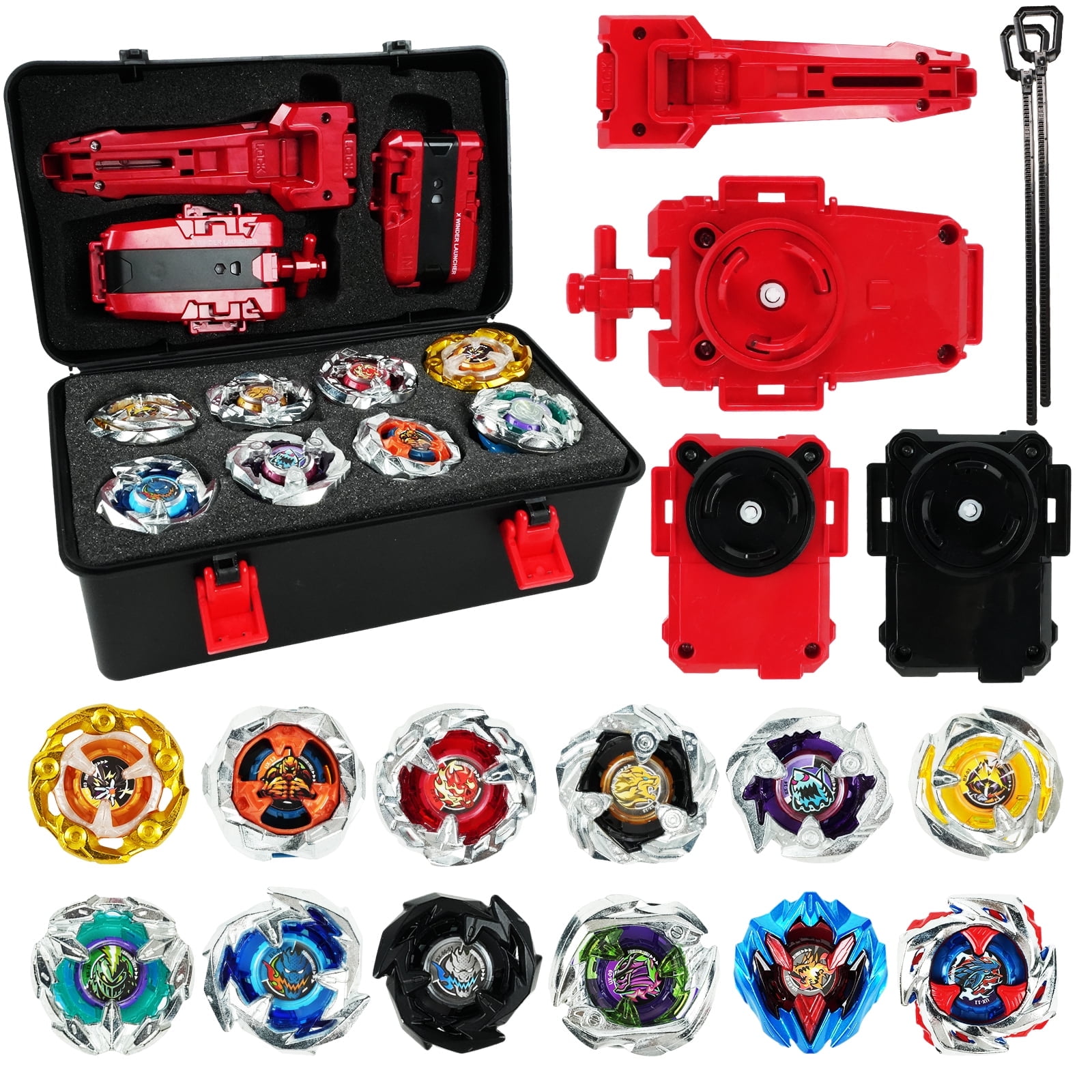 Jaawind Bey Battling Top Burst Gyro Toy Set for Kids, 12 Spinning