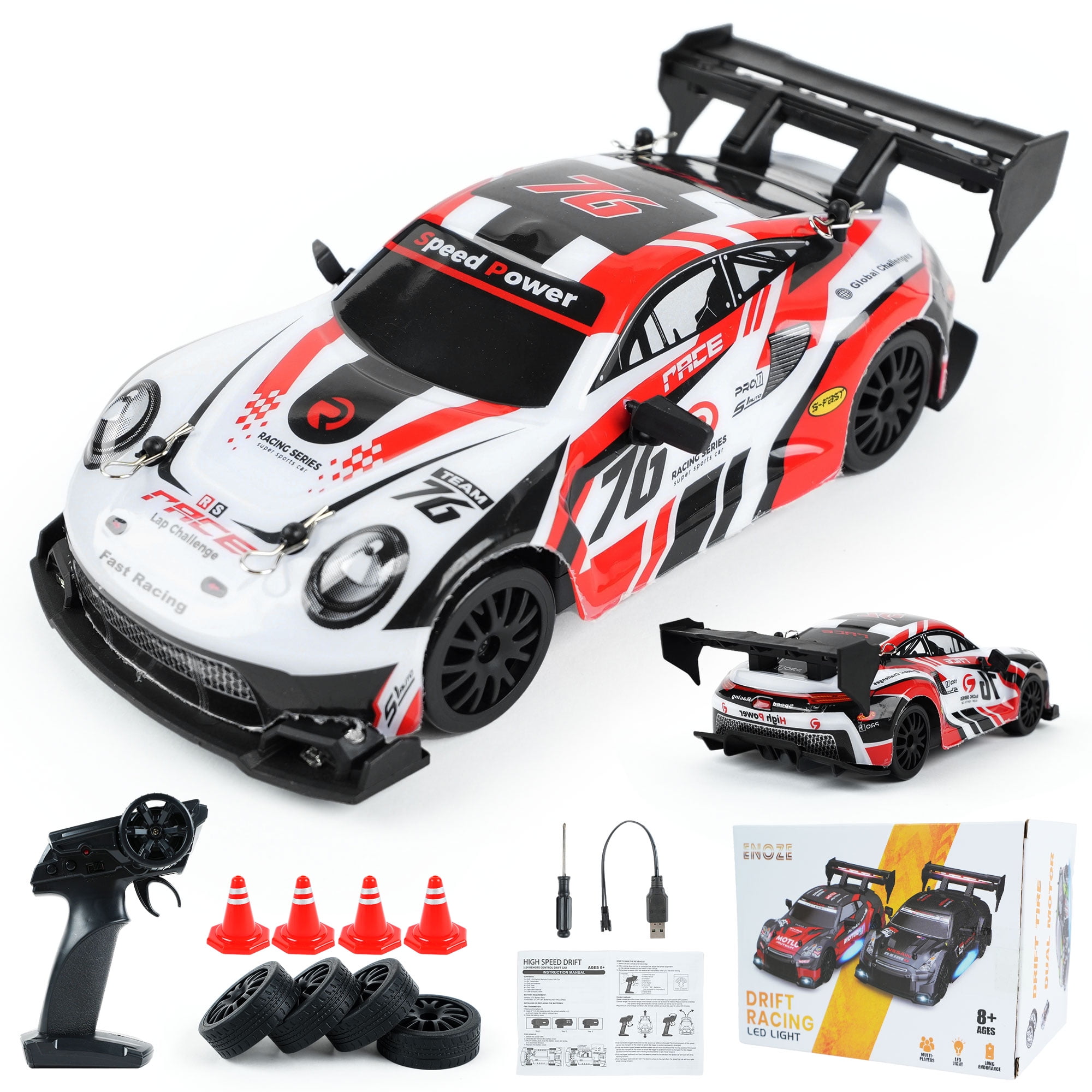 Jaawind RC Drift Car 1/24 2.4GHz 4WD High Speed Remote Control