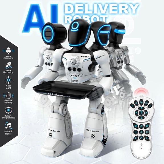 Jaawind Remote Control Intelligent Robot Toys for Kids, Smart Talking Voice Programmable Robot, Gifts for Boys Girls Age 3-5 8-12 Years Old