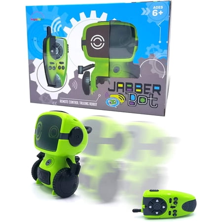 Jabber Bot - R/c Robot That Can Moves, Makes Fun Sound/Voice Effects, Talks and Spies! Programming Mode & Two Way Walkie Talkie Communication Available. Multifunctional RC Robot For Kids