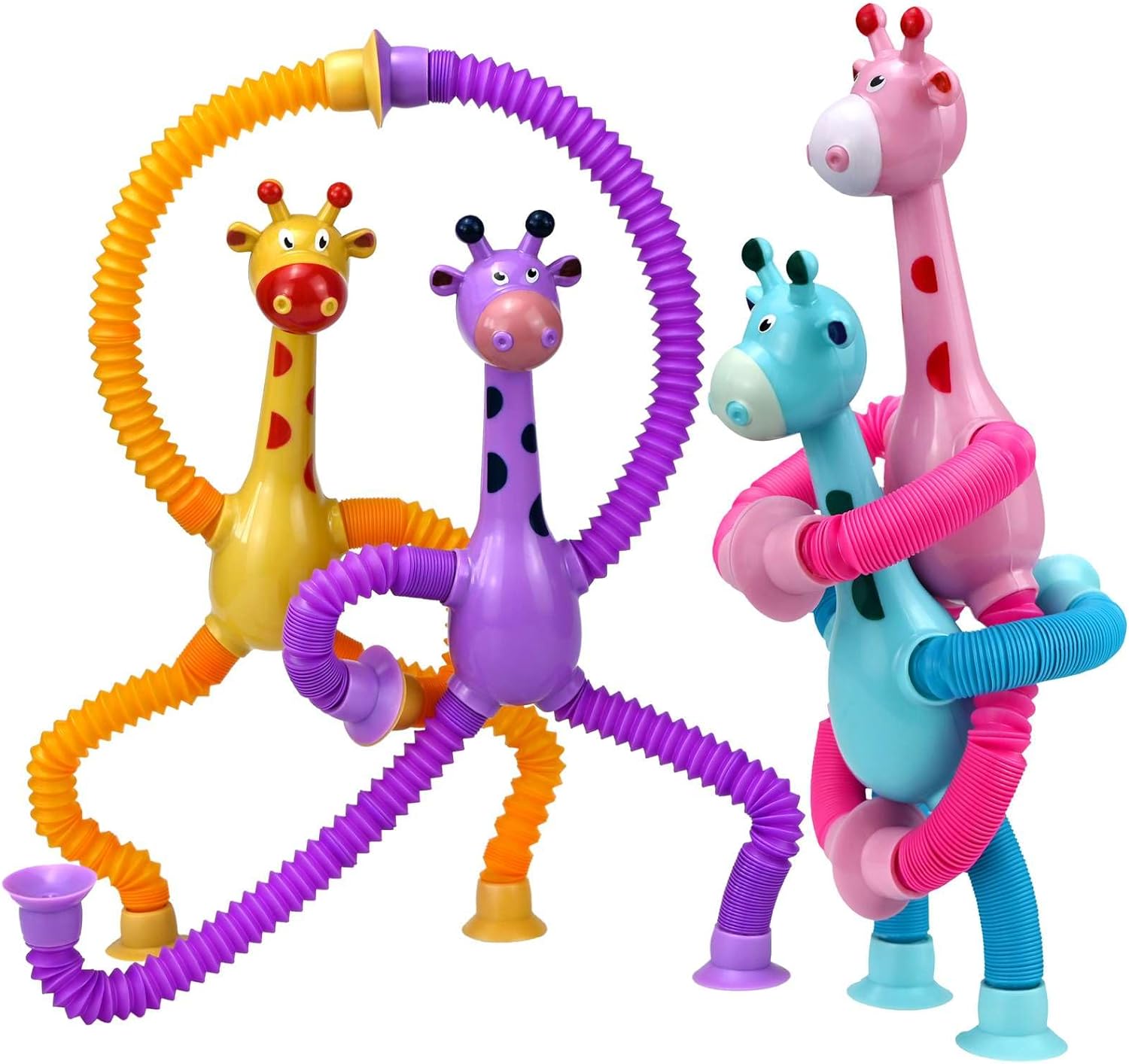 3 Pcs Suction Cup Spinner Toys for Toddlers 1-3, Soft Fidget Spinning