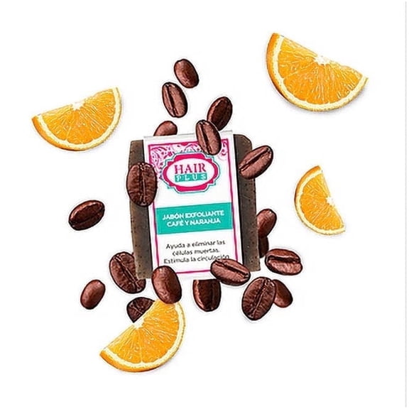 Jabon Exfoliante Cafe Y Naranja Hair Plus