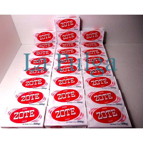 Jabon Zote Rosa Laundry Soap 200g each Rosa/Pink Ropa Made in Mexico 25 pcs