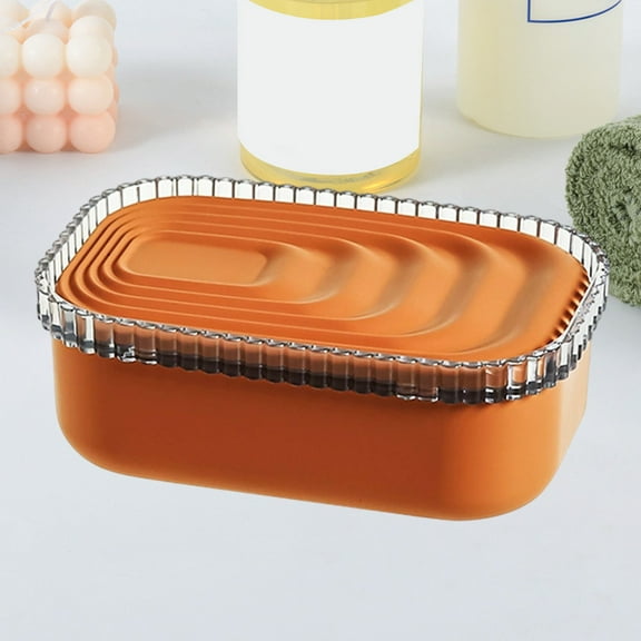 Jabonera con tapa y drenaje, diseño europeo, para baño, directa de fábrica