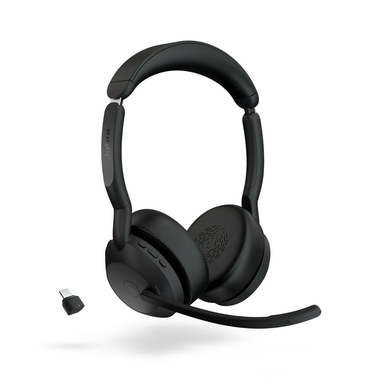 ヘッドホン Jabra Evolve2 55 Link390c UC Stereo Jabra Evolve2 55 Link390c MS Stereo, Noise-Cancelling Headset