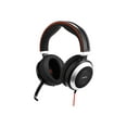 thumbnail image 1 of Jabra Evolve 80 MS stereo - Headset - full size - wired - active noise canceling - 3.5 mm jack - Certified for Skype for Business, 1 of 19