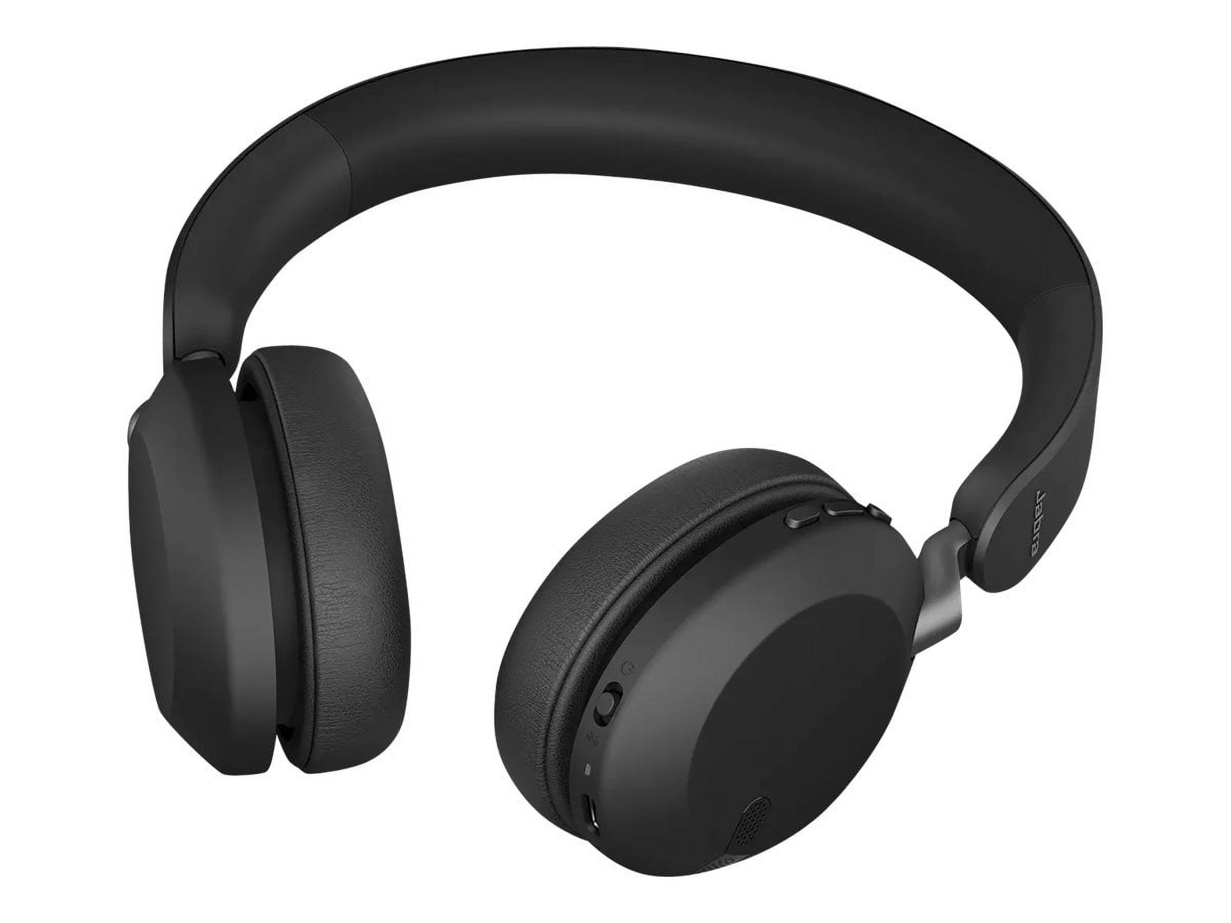 Jabra Elite 45h - Headphones with mic - on-ear - Bluetooth - wireless - titanium black - image 1 of 9