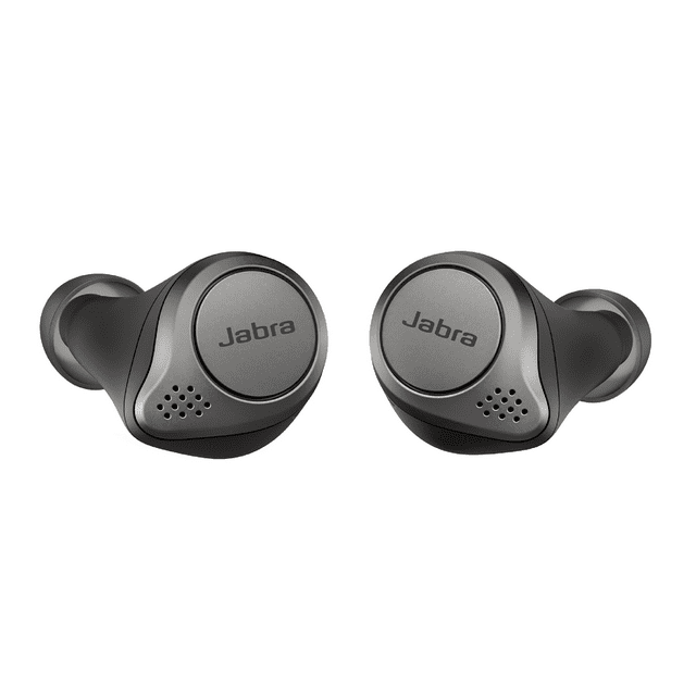 Jabra Elite 75t Earbuds True Wireless Headphones with Charging Case, Black, 100-99090000-02