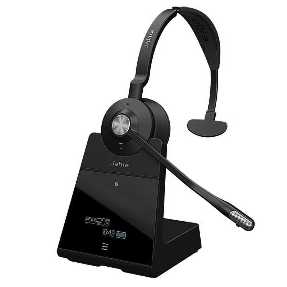 Poly Savi 8400 Office 8445 Earset - Mono - Wireless - Bluetooth/DECT -  590.6 ft - 32 Ohm - 20 Hz - 20 kHz - Earbud - Binaural - In-ear - Noise  Cancelling Microphone - Noise Canceling - Black