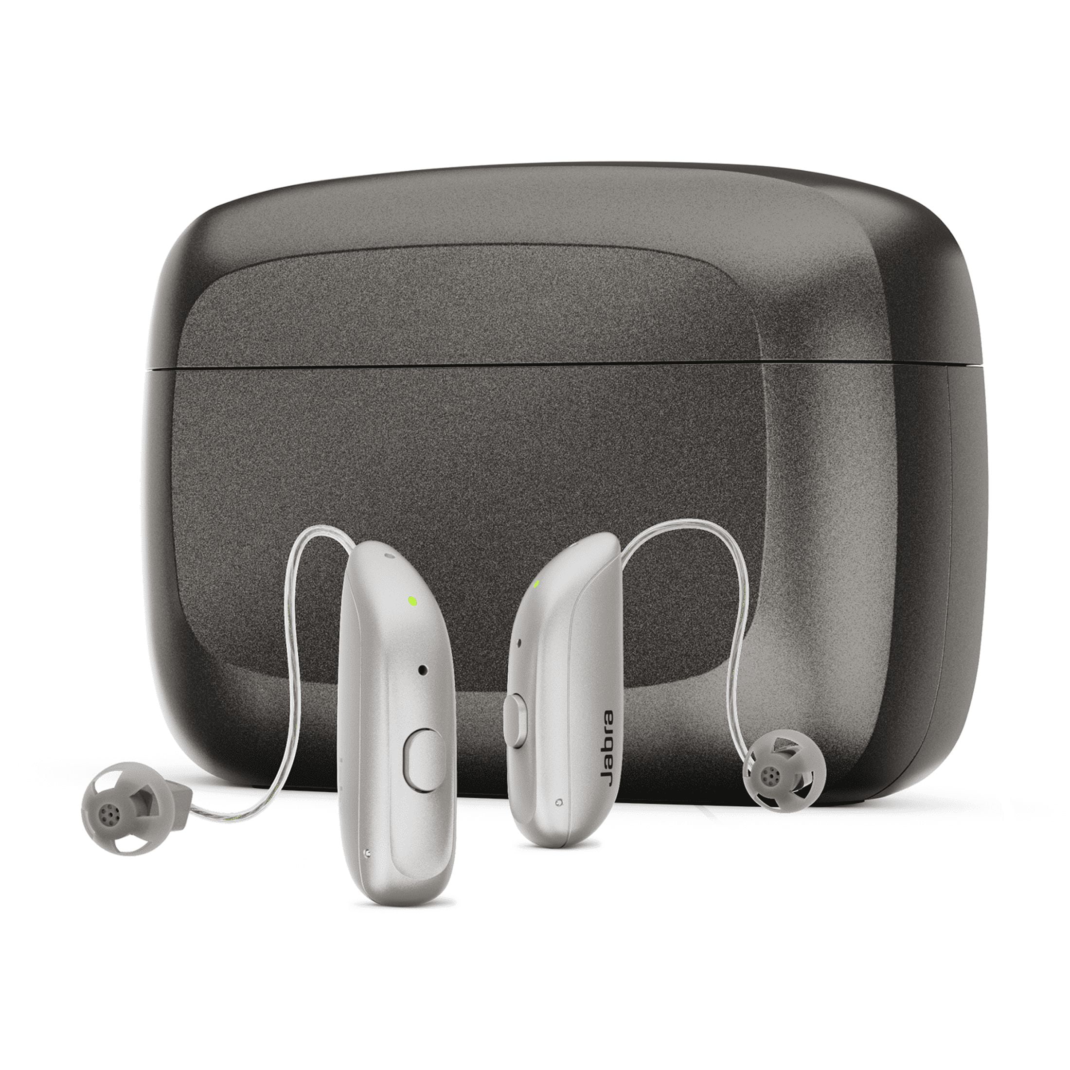 Jabra Enhance Select 500 Advanced Rechargeable Hearing Aids, Silver