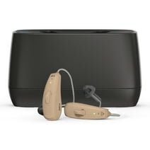 Jabra Enhance Select 50R Rechargeable, Behind-the-Ear Hearing Aids with Remote Professional Care and Bluetooth Streaming, Beige
