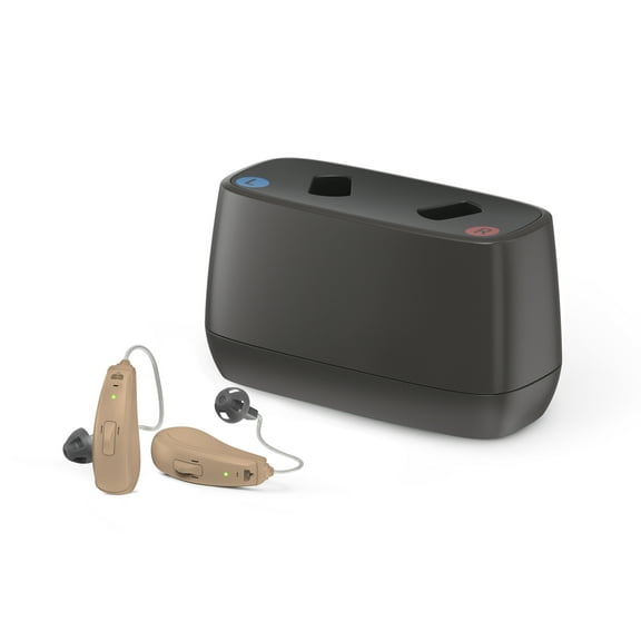 Jabra Enhance Select 50R, Medical-Grade, Behind-the-Ear Hearing Aid with Audiology Care & Bluetooth, Beige