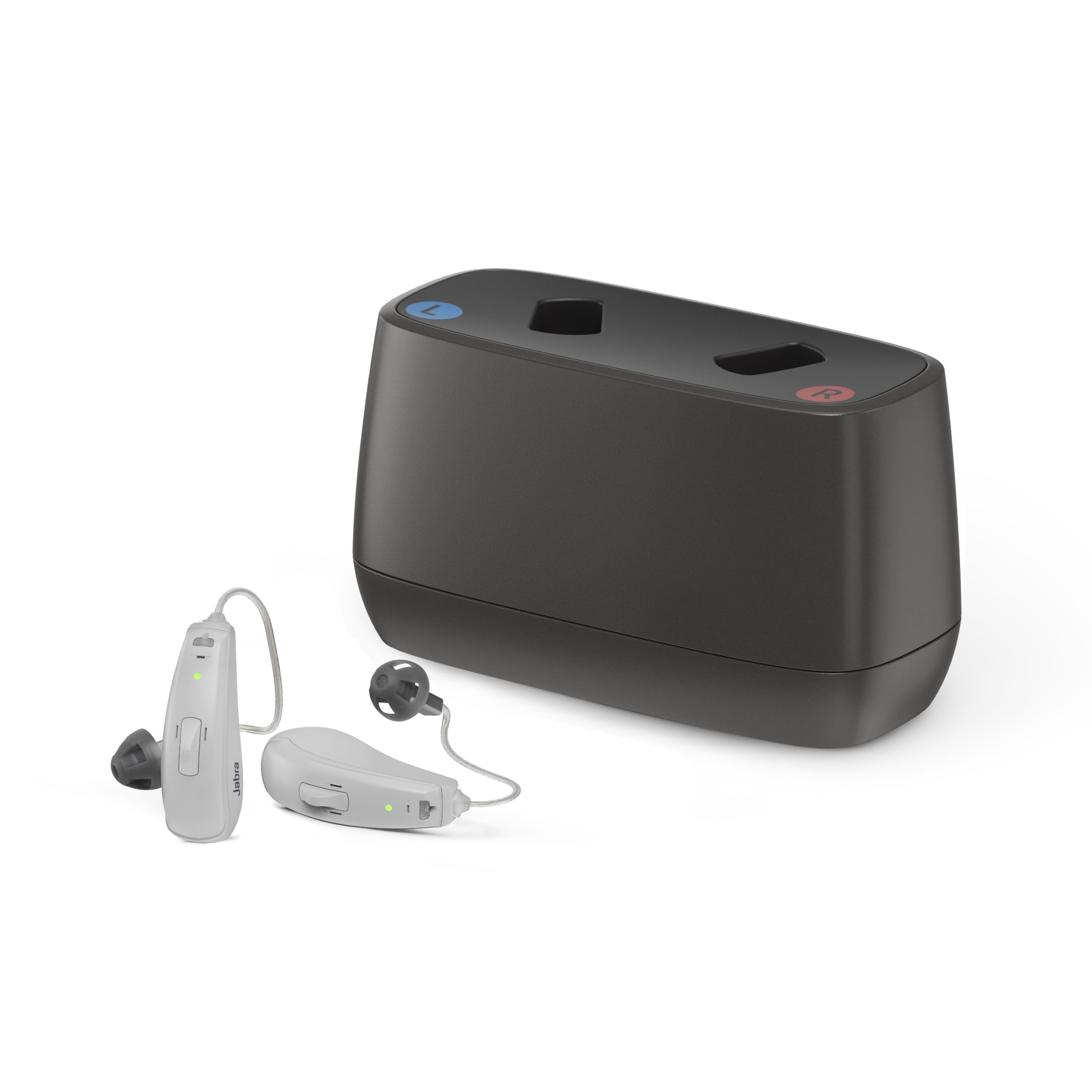 Jabra Enhance Select 50R, Medical-Grade, Behind-the-Ear Hearing Aid with Audiology Care & Bluetooth, Gray