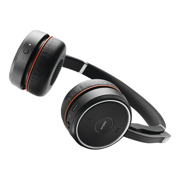 Jabra Evolve 75 UC Stereo - Headset - on-ear - Bluetooth - wireless - active  noise canceling - USB | Kopfhörer