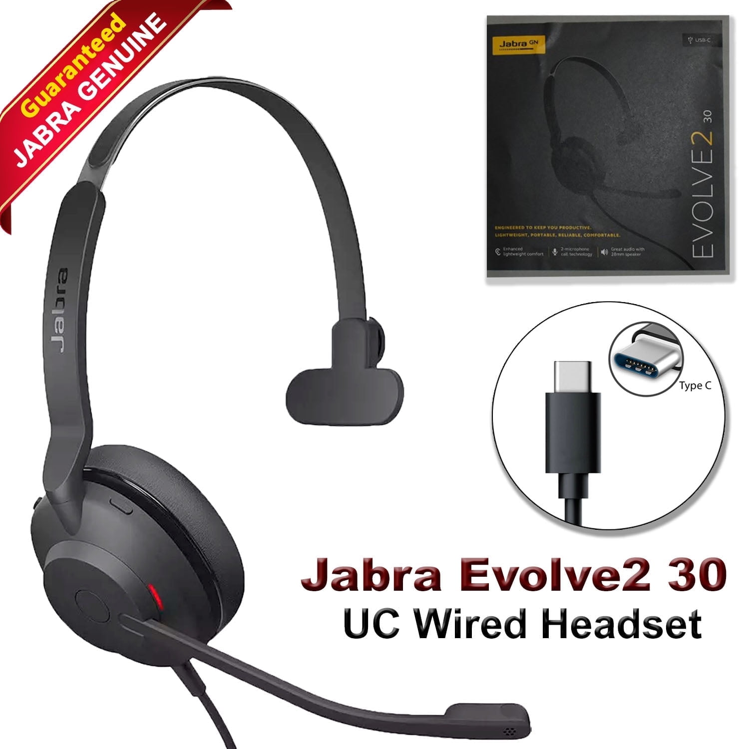 Jabra Evolve2 Jabra Evolve 30 Ii Mono Headset Jabra Evolve2 30 UC