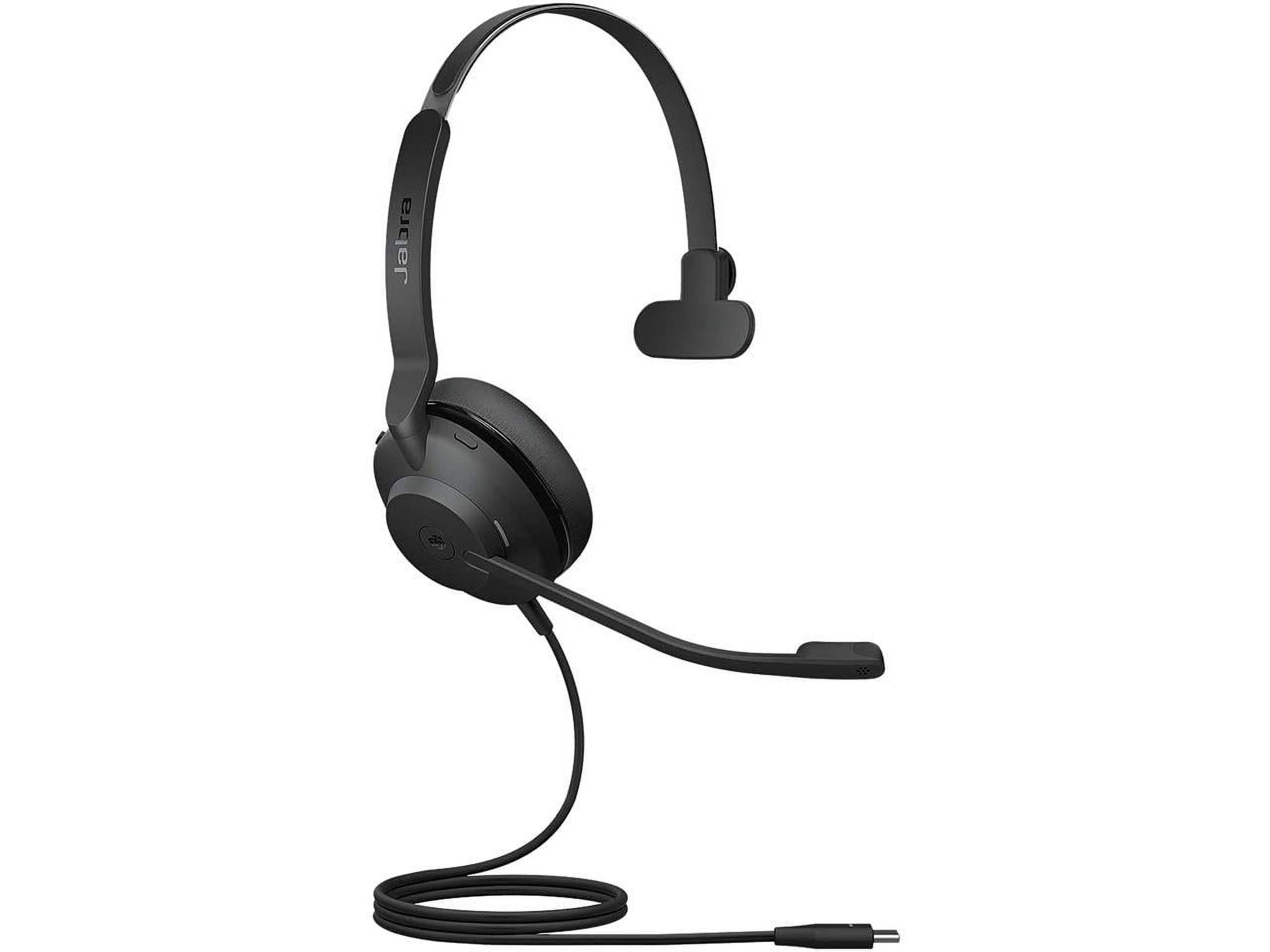 Jabra Evolve2 30 UC Wired Headset USB C Mono Black Portable Phone Headset with 2 Mics Walmart