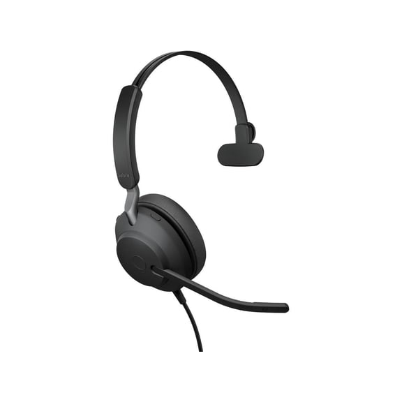 Jabra Evolve2 40 SE MS Mono - Headset - on-ear - wired - USB-C, USB-A - noise isolating - Certified for Microsoft Teams
