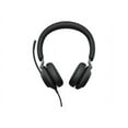 thumbnail image 1 of Jabra Evolve2 40 UC Stereo - Headset - on-ear - wired - USB-C - noise isolating, 1 of 3