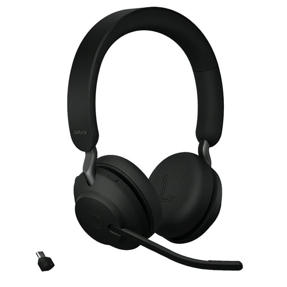 Jabra Evolve2 65 - USB-C MS Teams Stereo - Black Wireless Headset / Music Headphones